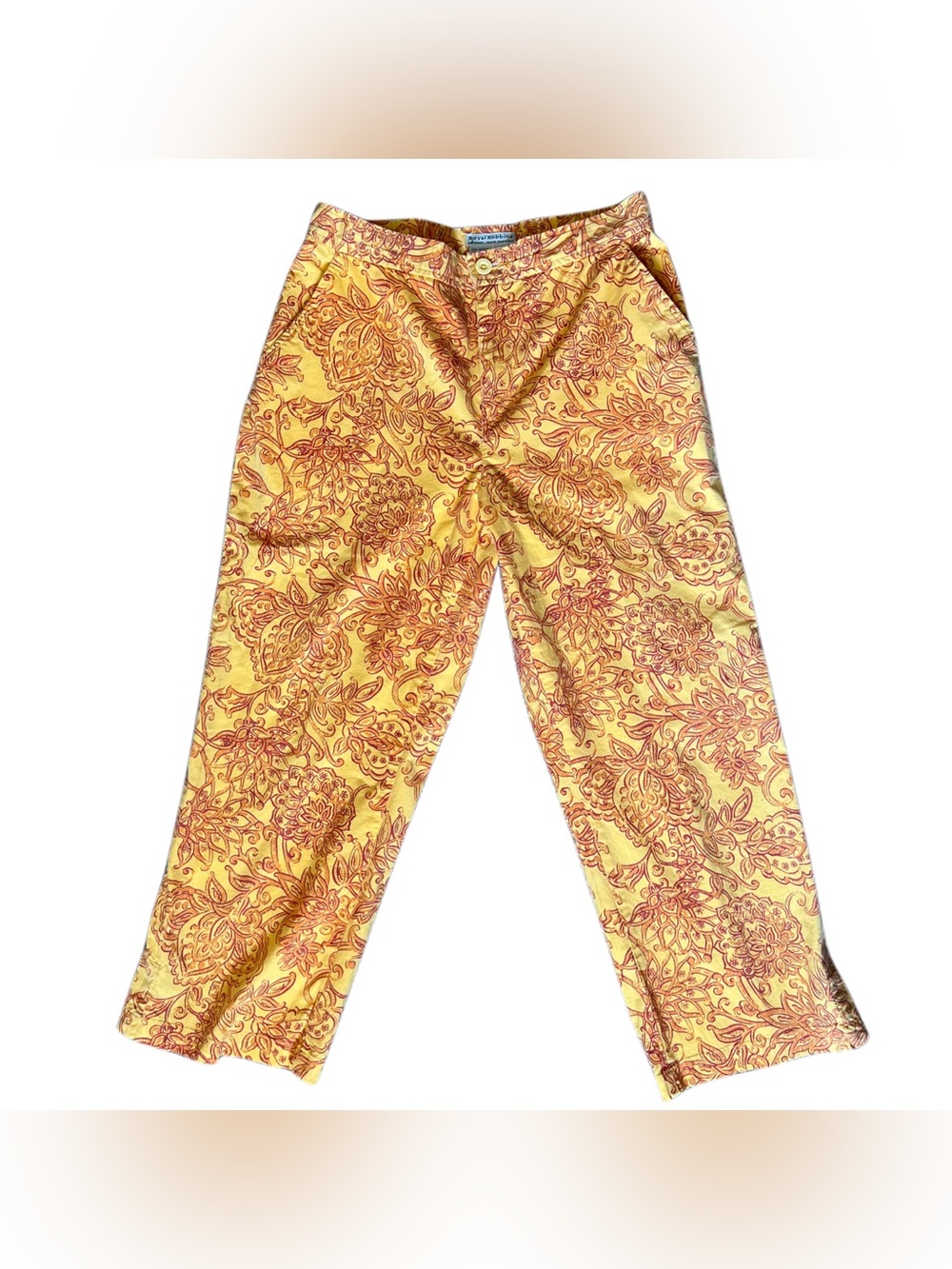 Vintage Vibrant Cotton Capris